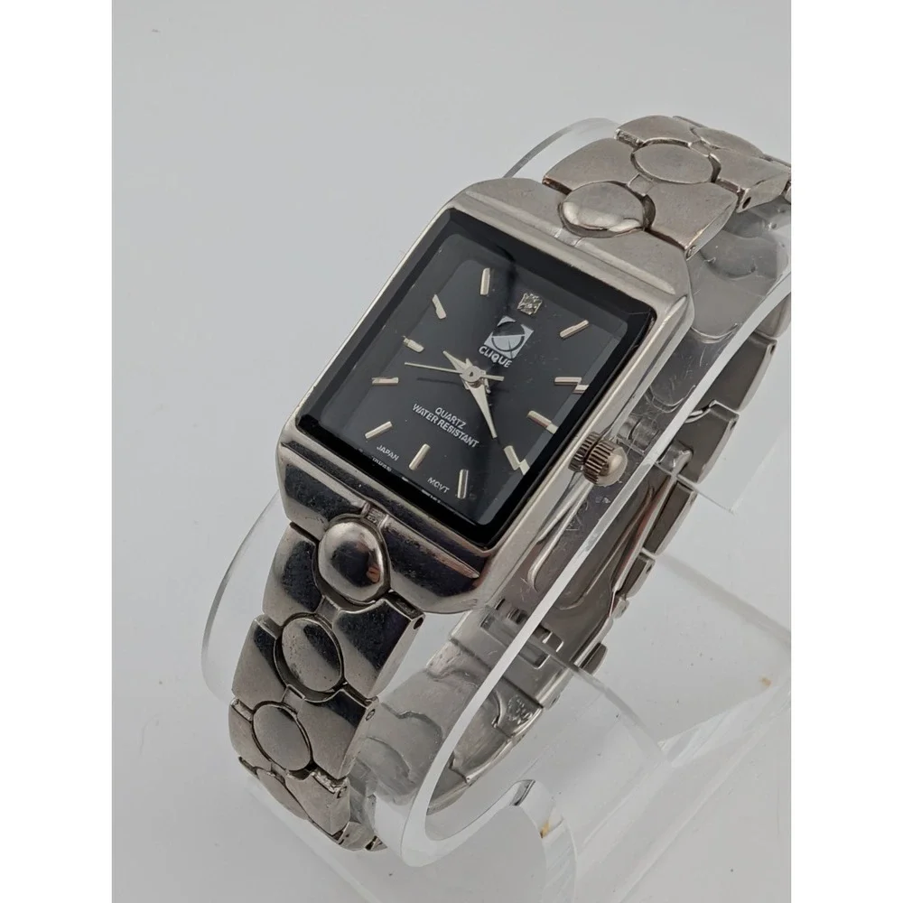 Clique Watch Women 21mm Case Black Dial Silver‎ 7.5